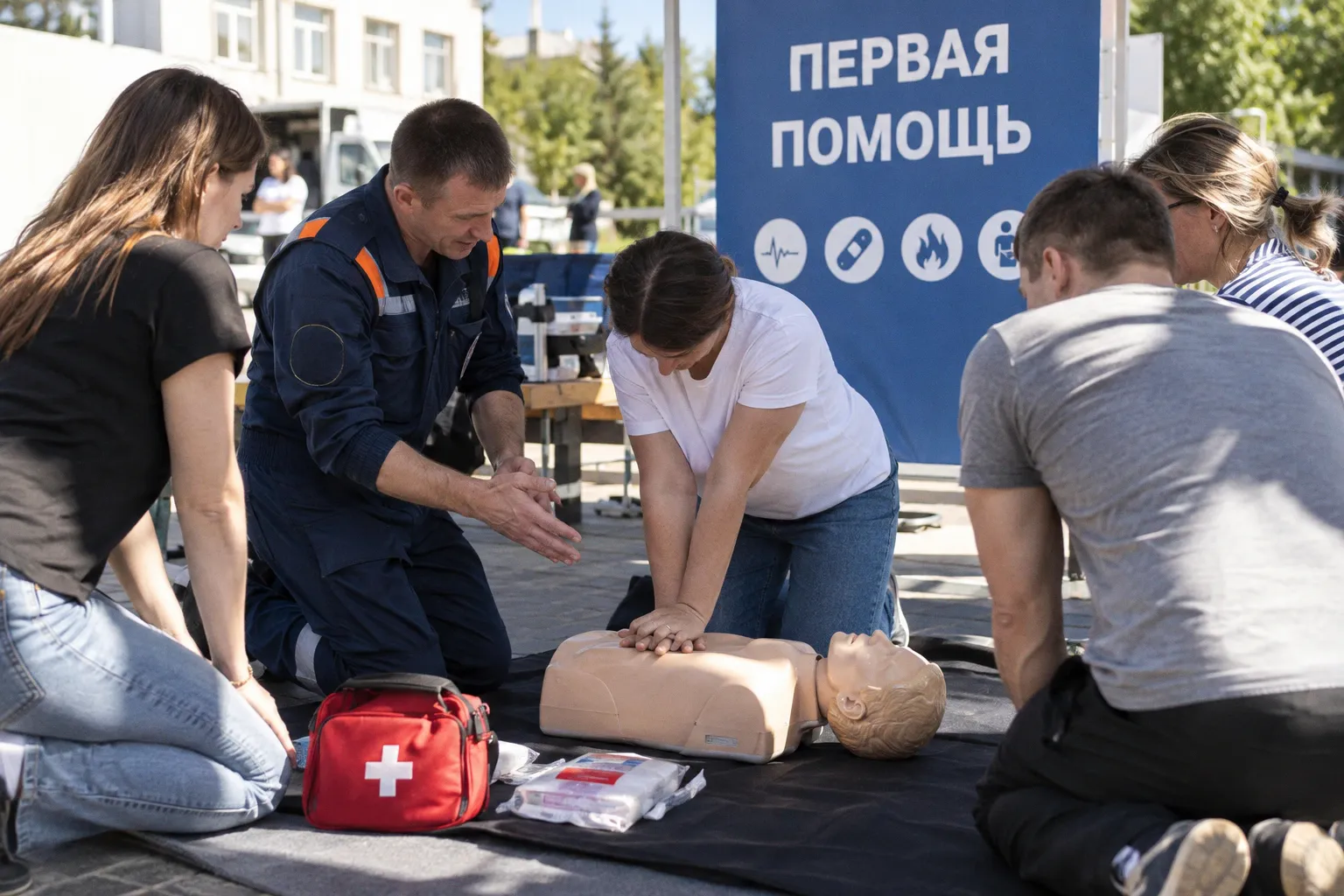 МЧС России провело обучение навыкам первой помощи для сотрудников и их семей
