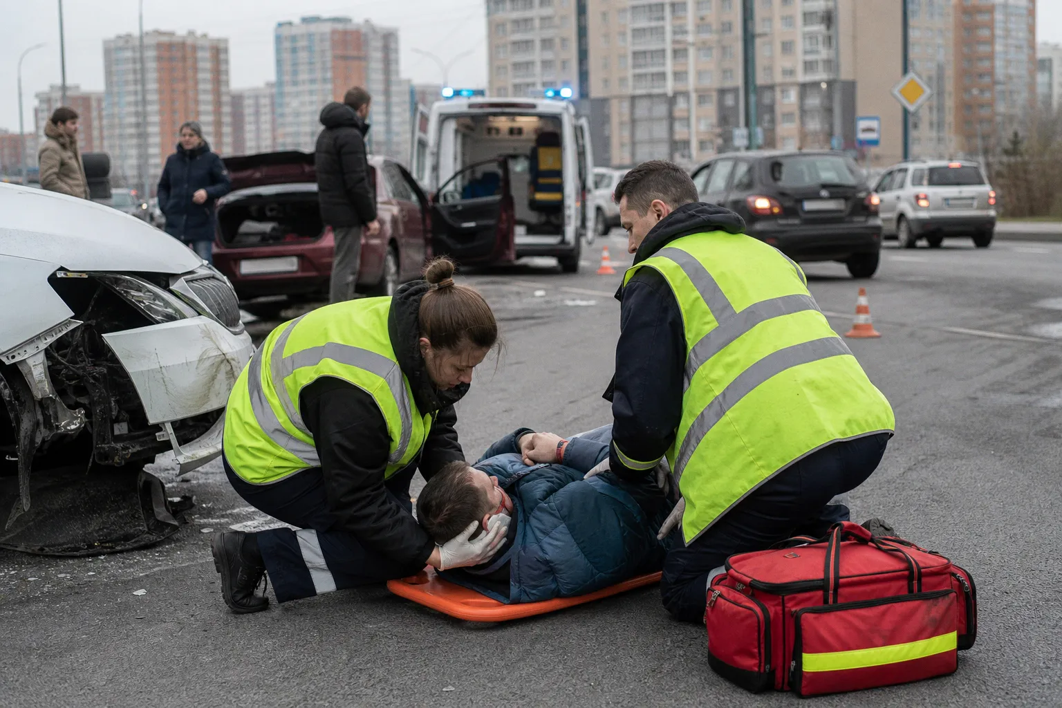 Первая помощь при ДТП: как спасти жизнь до приезда врачей