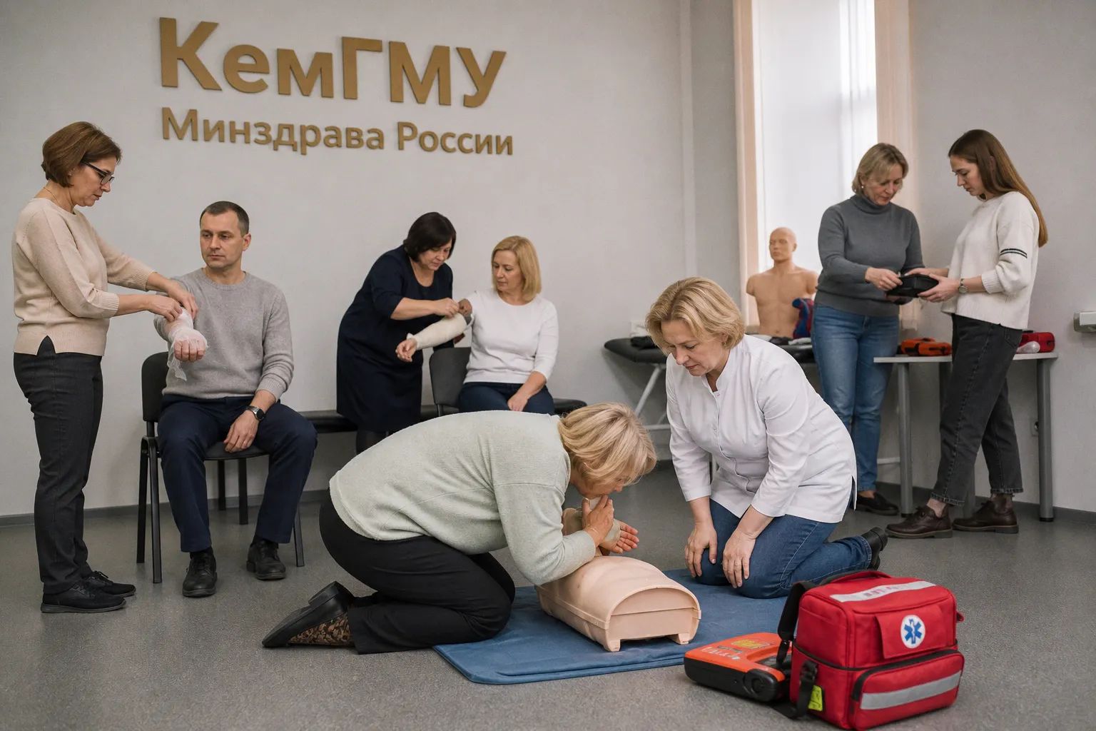 В КемГМУ Минздрава России завершился курс повышения квалификации «Организация преподавания первой помощи»
